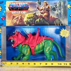 Mattel Masters Of The Universe He-Man Battle Cat Cringer Retro Action Figure New